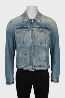Men's Reversible Zip Denim Jacket