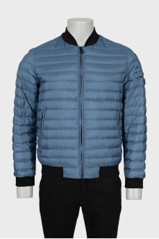Men's quilted jacket with zip