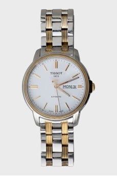 Men's watch with metal bracelet