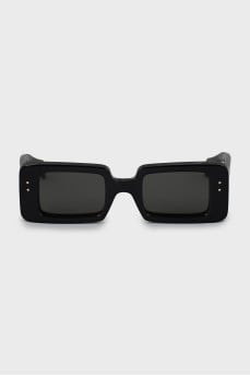 Rectangular sunglasses with logo
