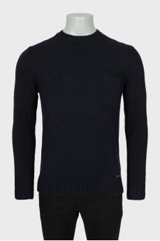 Men's Blue Sweater With Tag