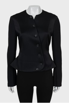 Fitted satin jacket