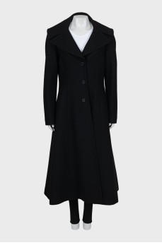 Fitted Maxi Wool Coat