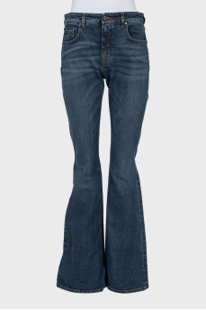 Flared jeans in blue