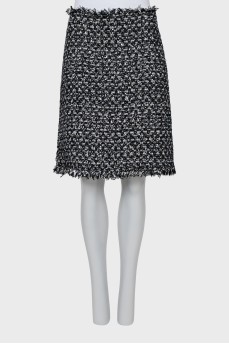 Tweed sequin skirt