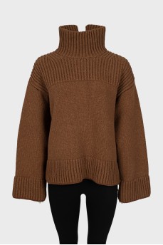 Oversized turtleneck sweater