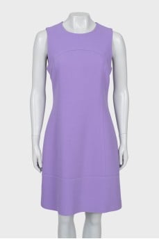 Purple dress with relief seams