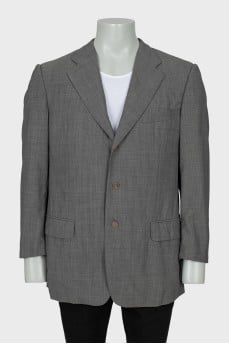 Men's gray jacket with a small print