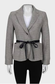 Fitted jacket in grey