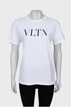 Oversized T-shirt with text print