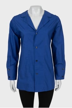 Blue fitted shirt