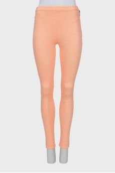 Skinny jeans with zipper