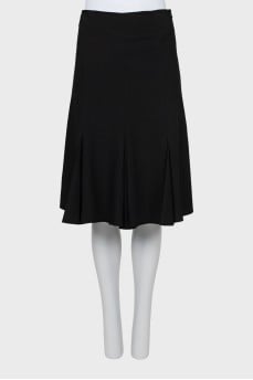 High waist pleated skirt