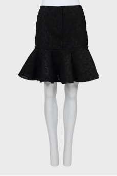 Godet skirt in floral print