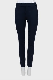 Blue high waist trousers