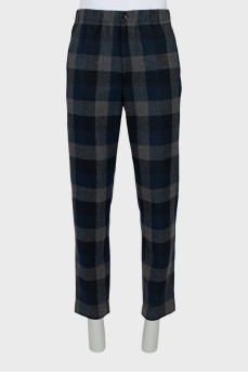 Men's Plaid Trousers