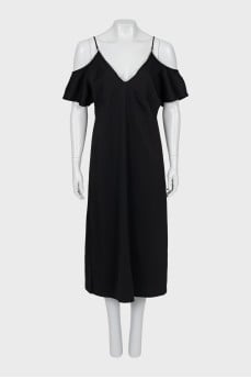 Dress with straps decorated with chain
