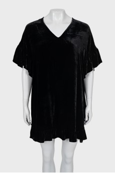 Loose fit velour dress