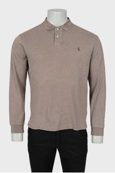 Men's Polo Jumper with Embroidered Logo