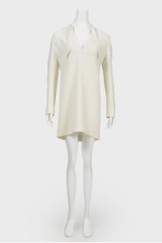 Milky loose fit dress
