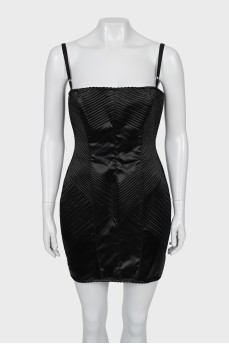 Black Corset Dress with Straps