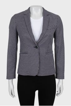 Jacket in geometric print