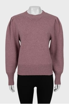 Purple slim fit sweater