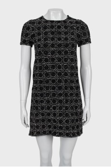 Tweed dress with tag