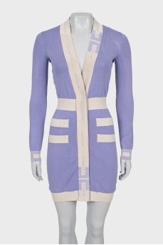 Ribbed dress with a fitted cut