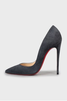 Suede stiletto pumps