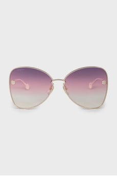 Sunglasses with white temples