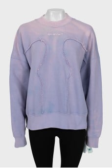 Oversized sweatshirt with tag