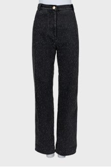 Mom fit jeans with high waist
