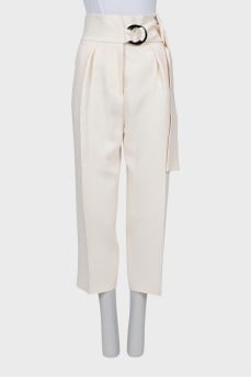 White banana pants