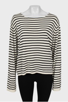 Silk striped jumper