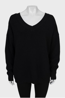 Black loose fit sweater
