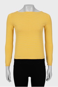Yellow striped jumper