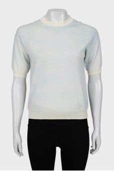 T-shirt with a blue tint