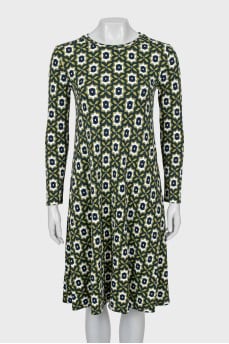 Printed midi dress