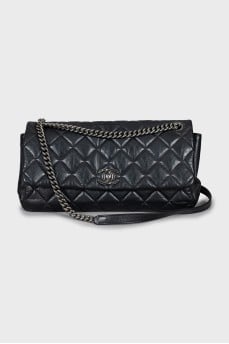 Quilted leather shoulder bag
