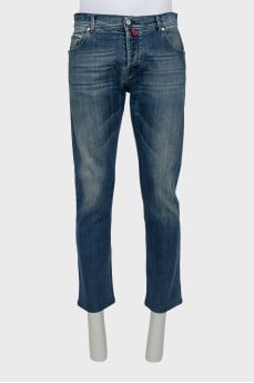 Men's jeans with buttons