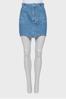 Denim mini skirt