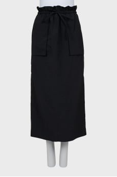 Black maxi skirt