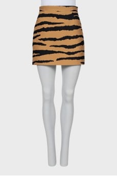 Animal print skirt