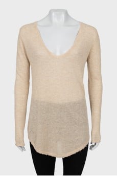 Cashmere sweater with tag