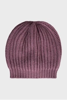Cashmere hat with tag
