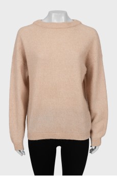 Beige loose fit sweater