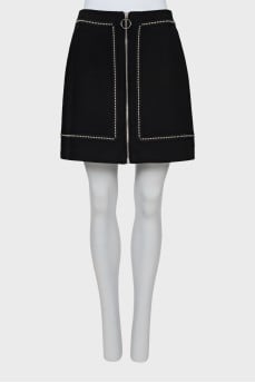 Mini skirt decorated with beads