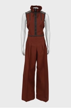 Palazzo pants and vest suit