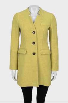 Green fitted coat